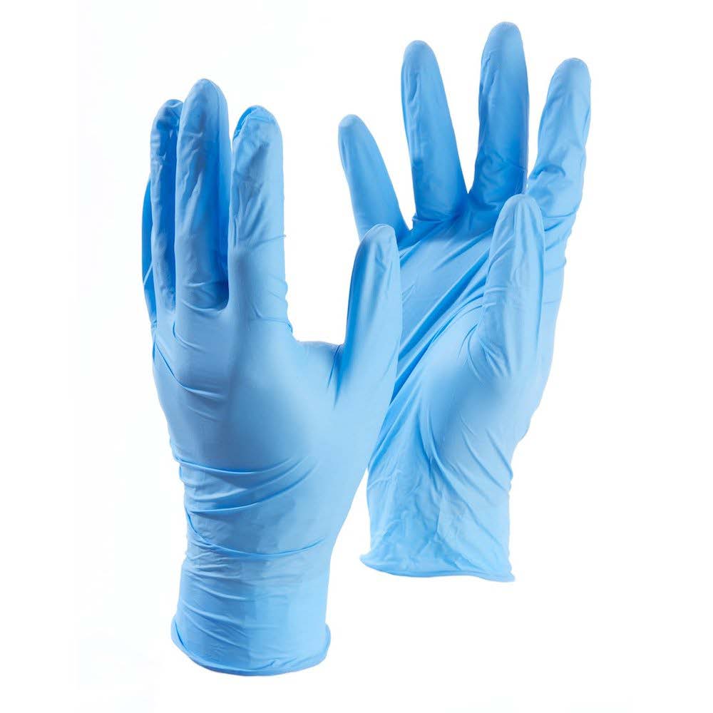 Blue Nitrile Gloves Many Sizes Available From Stock Today : Barnwell